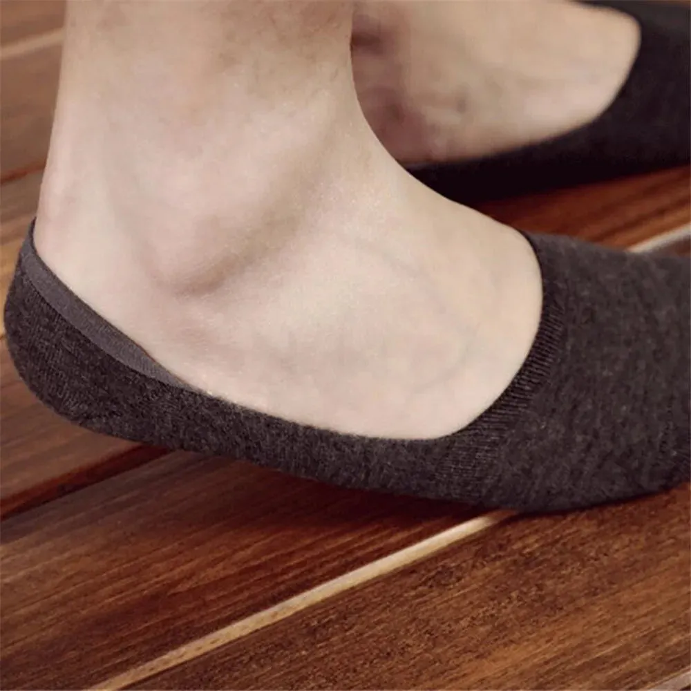 Anti-Slip Invisible Sport Socks for Men (5 Pairs)