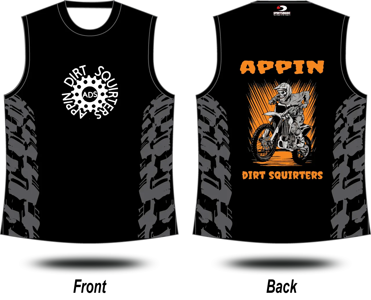 APPIN DIRT - Singlets (Colour Options)