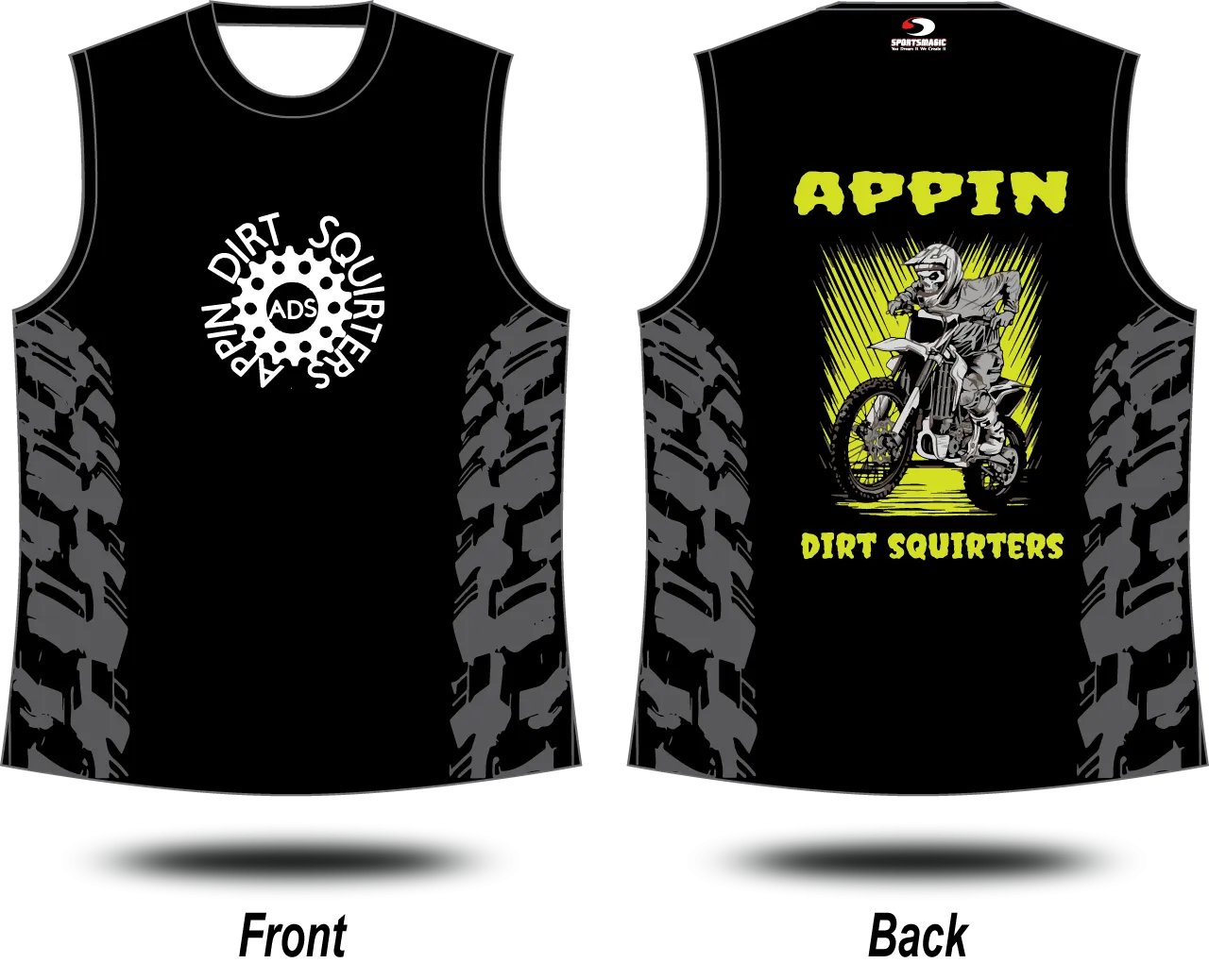 APPIN DIRT - Singlets (Colour Options)