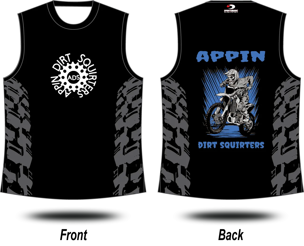 APPIN DIRT - Singlets (Colour Options)