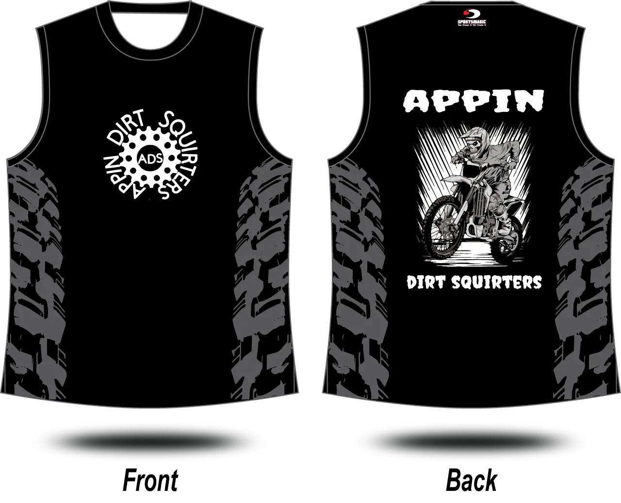 APPIN DIRT - Singlets (Colour Options)