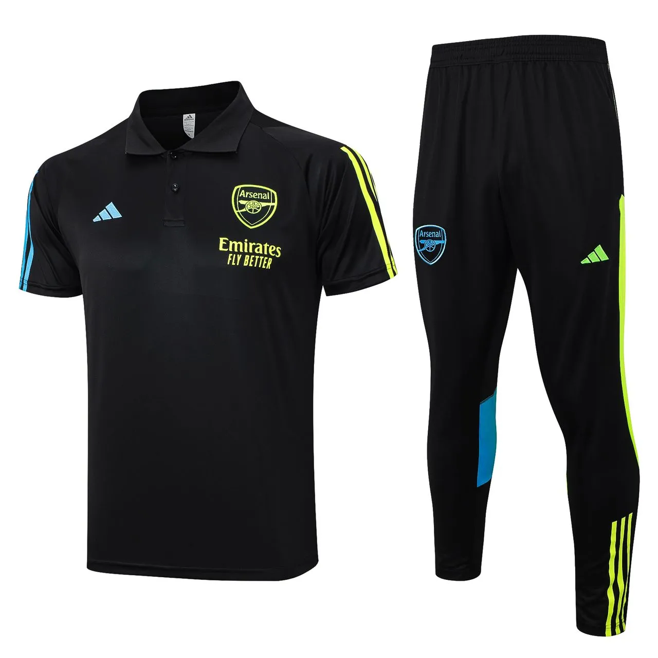 ARSENAL BUTTON BLACK TRAINING KITS 2023/24