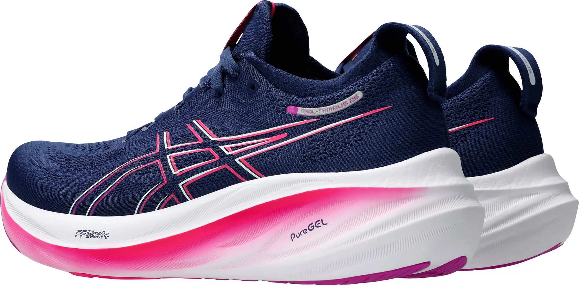 Asics Gel Nimbus 26 Womens Running Shoes - Navy