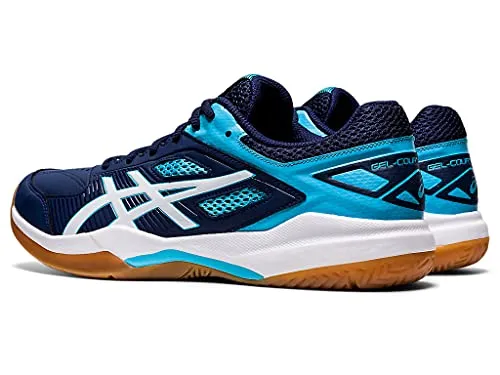 ASICS Men's Gel-Court Hunter Peacoat/Aquarium Leather Indoor Shoes-11 UK (46.5 EU) (12 US) (1071A020)