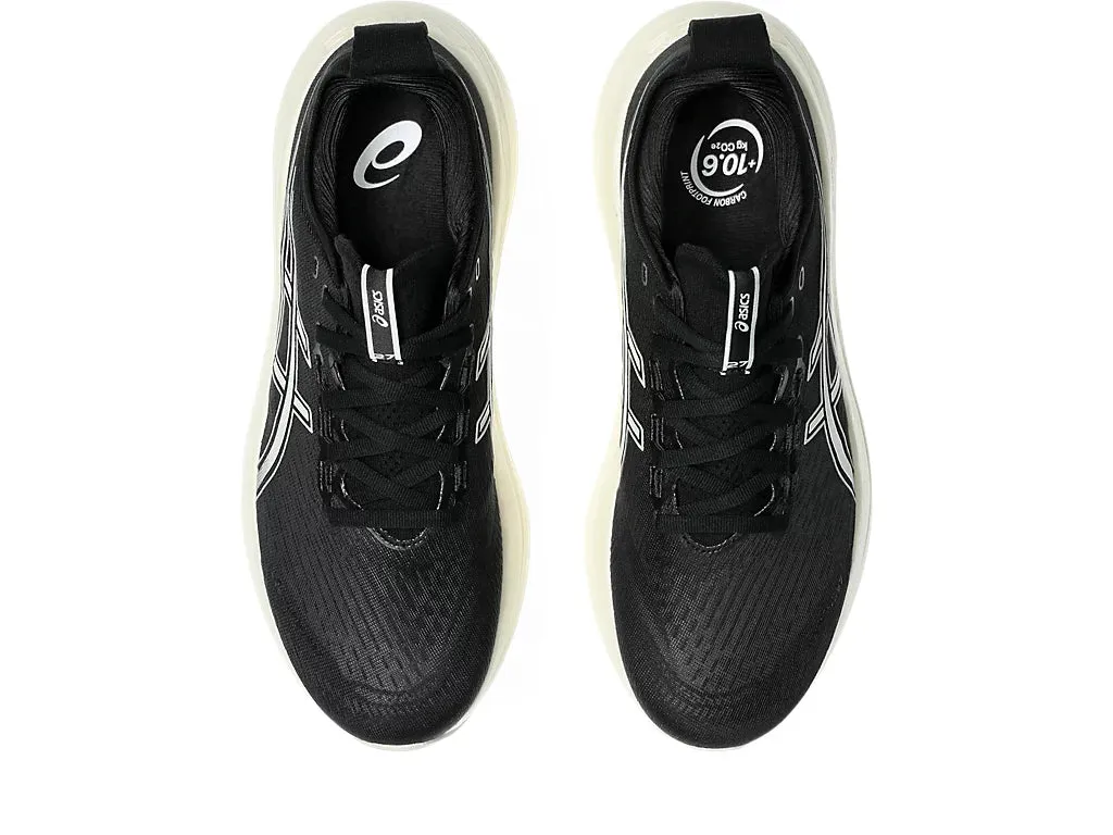 Asics Men's GEL-NIMBUS 27 Running Shoes in Black/Lake Grey