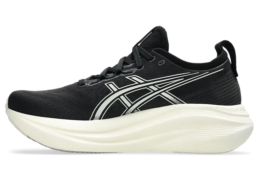 Asics Men's GEL-NIMBUS 27 Running Shoes in Black/Lake Grey