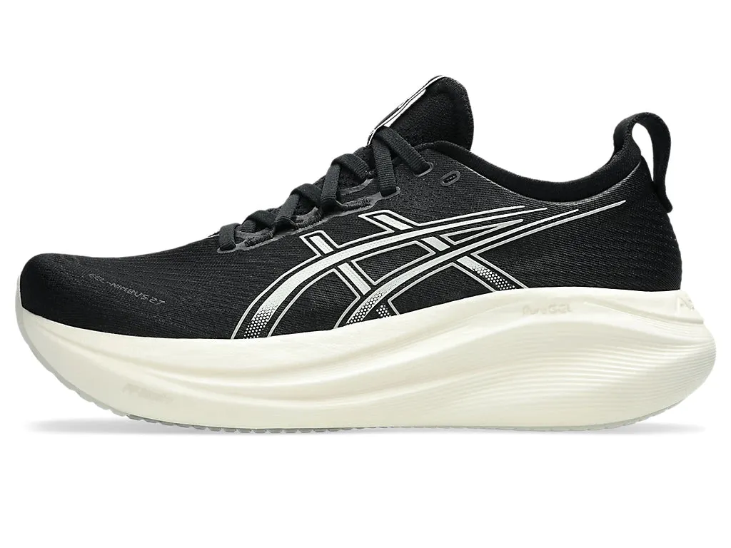 Asics Men's GEL-NIMBUS 27 Running Shoes in Black/Lake Grey