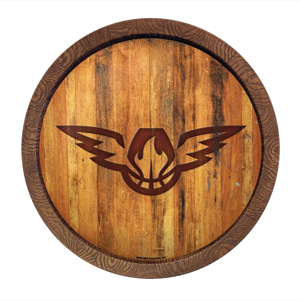 Atlanta Hawks: Logo - "Faux" Barrel Top Sign