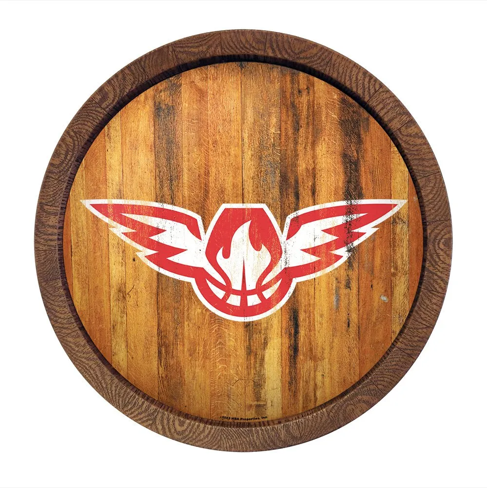 Atlanta Hawks: Logo - "Faux" Barrel Top Sign