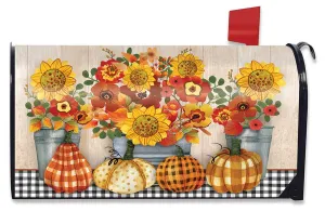Autumn Bouquet Fall Mailbox Cover  - Standard Size -