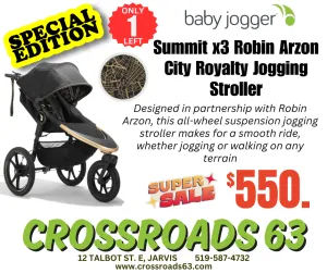 Baby Jogger Summit x3 Robin Arzon City Royalty Jogging Stroller