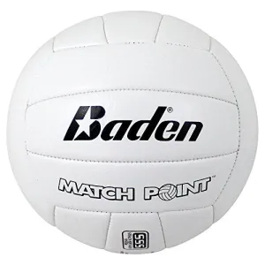 Baden MatchPoint Official Size 5 Cushioned Volleyball, White