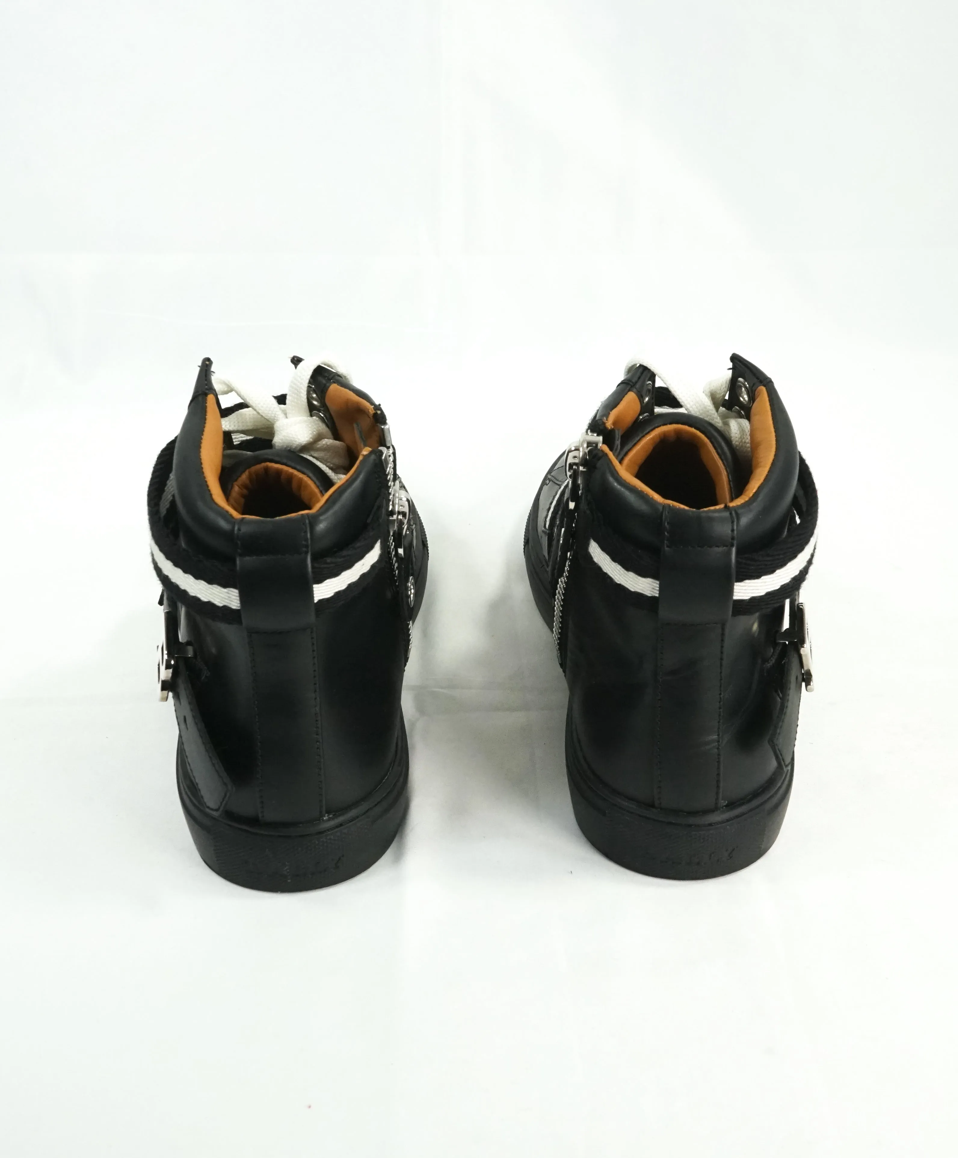 BALLY - “HEILMAR” TSP 100 Black High Top Logo Sneakers - 8.5