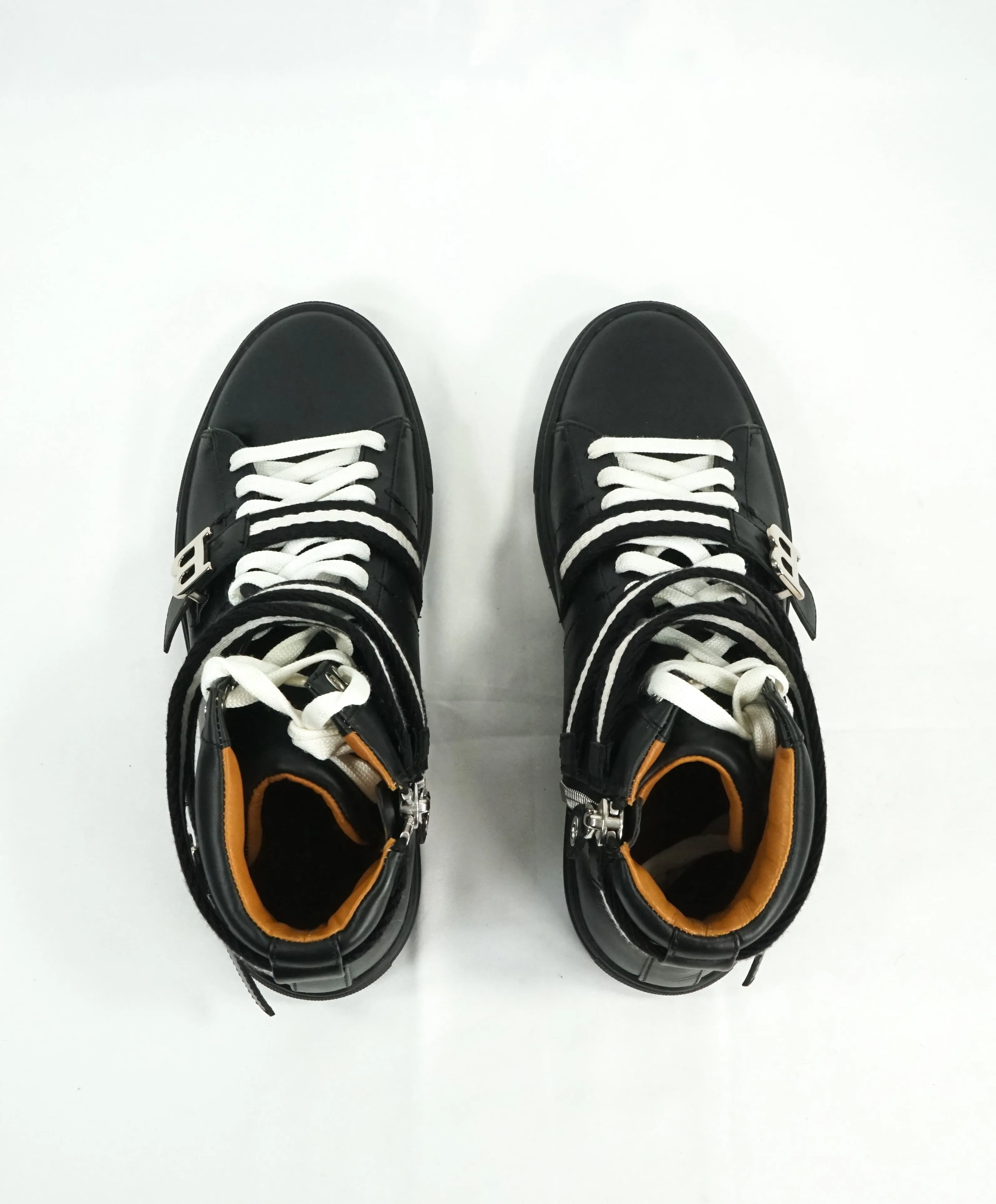 BALLY - “HEILMAR” TSP 100 Black High Top Logo Sneakers - 8.5