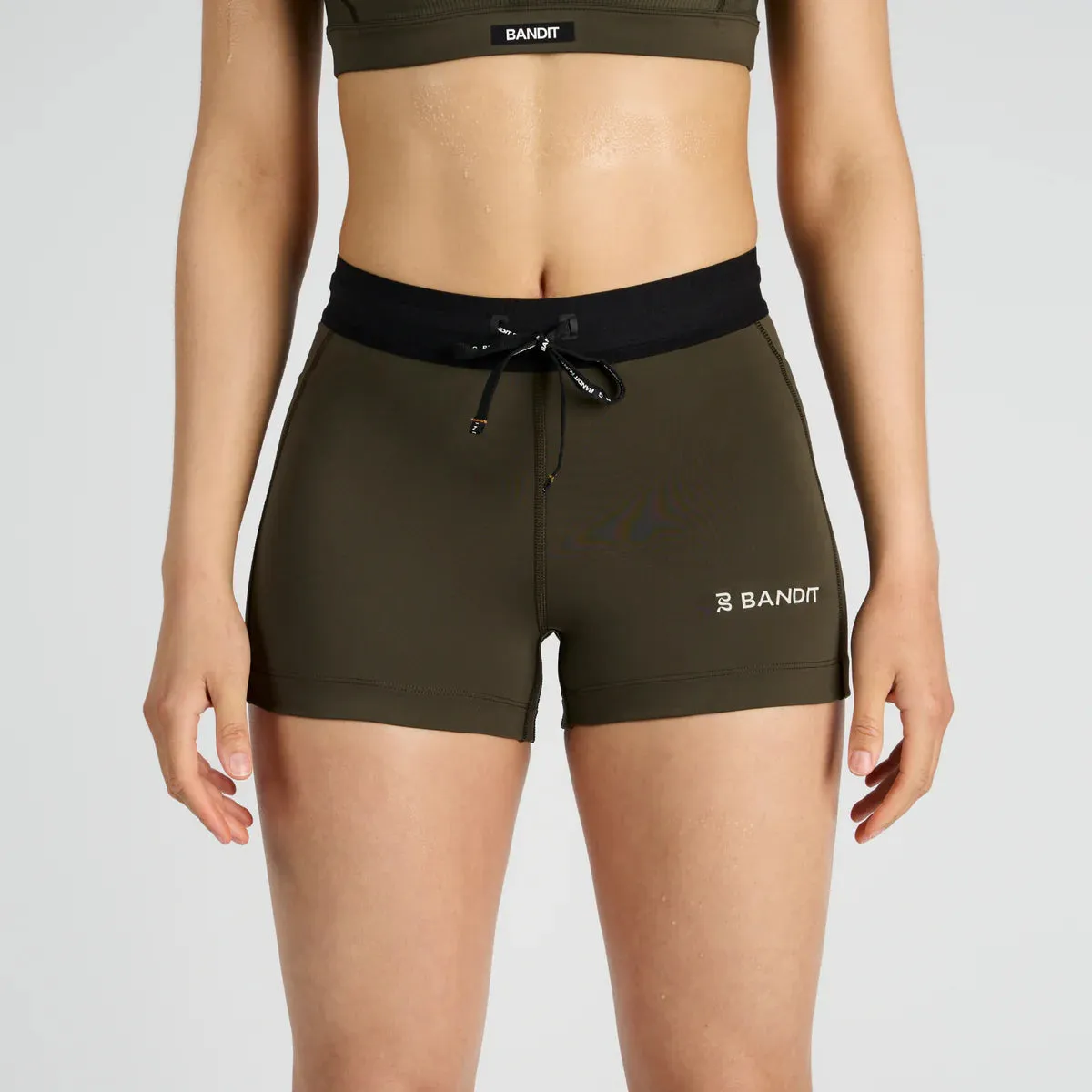 Bandit Running Stamina 3" Women's Compression Shorts - Olive