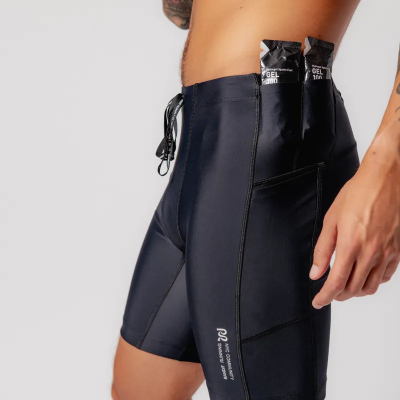 Bandit Running - Superbeam Next Gen 7 Pocket Half Tights - Black
