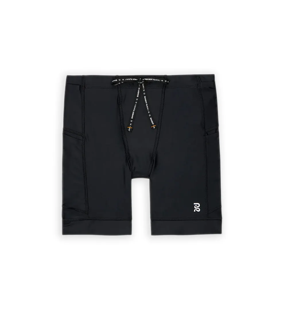 Bandit Running - Superbeam Next Gen 7 Pocket Half Tights - Black