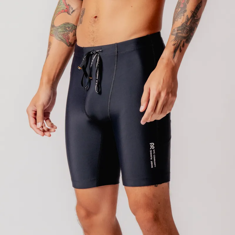 Bandit Running - Superbeam Next Gen 7 Pocket Half Tights - Black