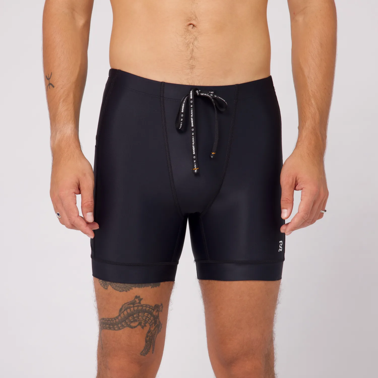 Bandit Running - Superbeam Next Gen 7 Pocket Half Tights - Black