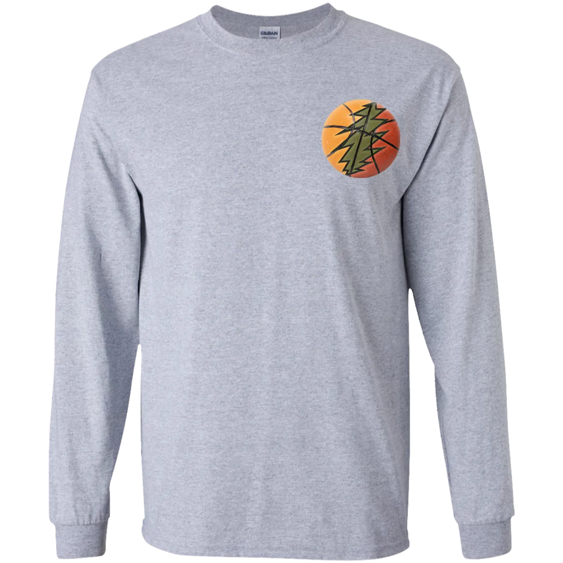 Basketball Bolt - Boys Youth Classic Long Sleeve T-Shirt