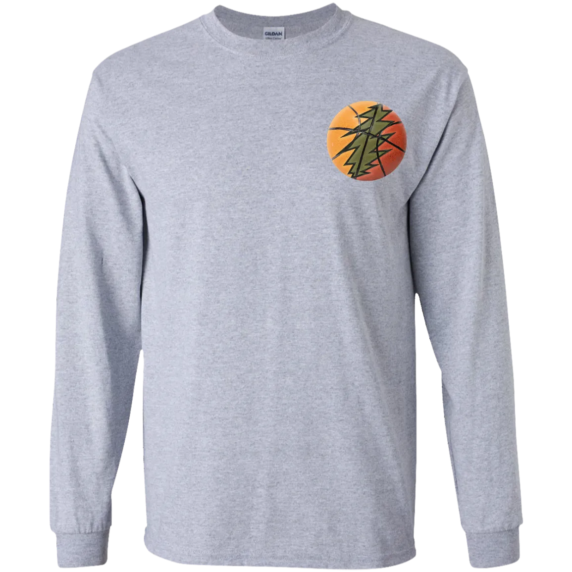 Basketball Bolt - Boys Youth Classic Long Sleeve T-Shirt