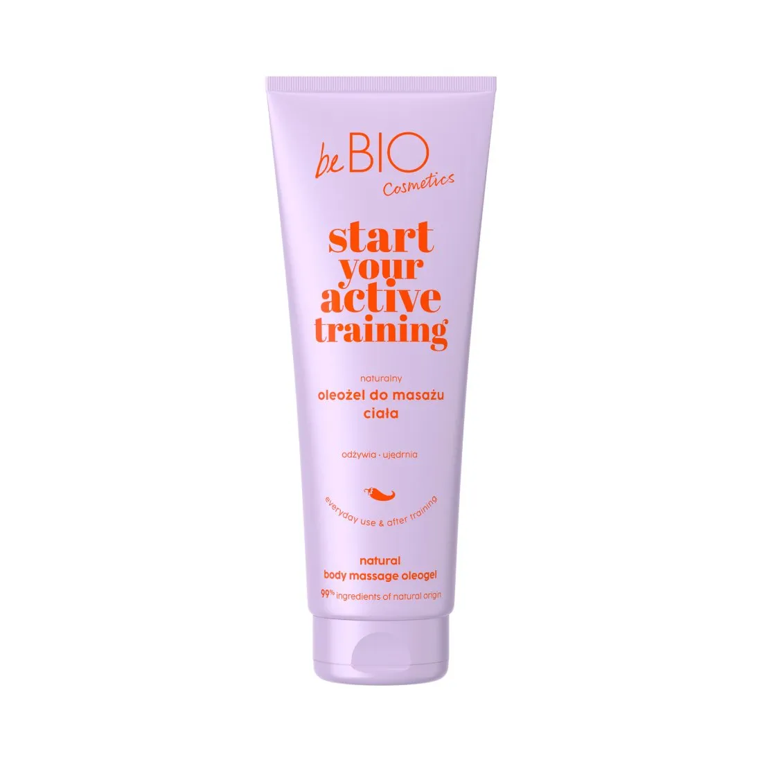 BeBio START YOUR ACTIVE TRAINING Natural body massage oleogel 250ml