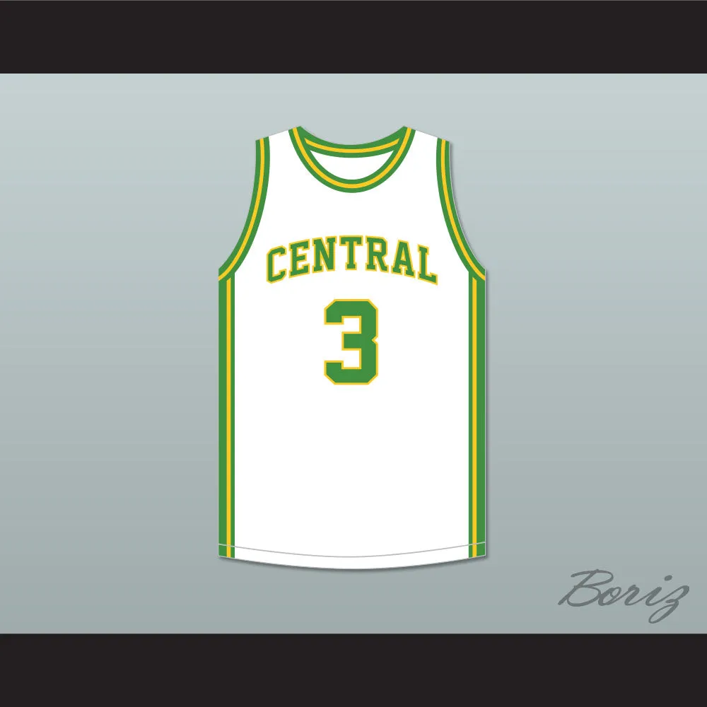 Ben Wallace 3 Central High School Hayneville Lions White Basketball Jersey