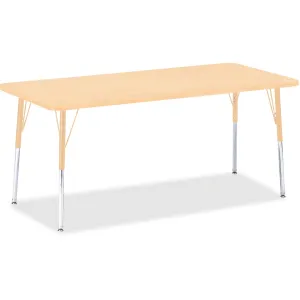 Berries Adult Height Maple Top/Edge Rectangle Table