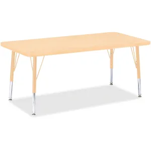 Berries Adult Height Maple Top/Edge Rectangle Table
