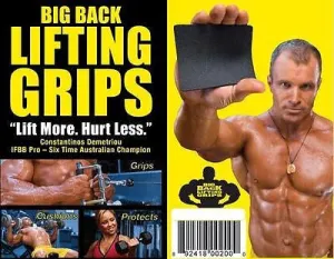 Big Back Lifting Grips Straps, Weightlifting Fitness Workout Glove