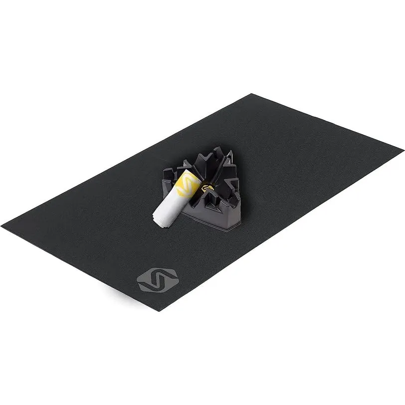 Bike Trainer Accessory Kit with Mat Climbing Riser Block Towel