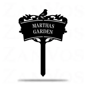 Bird Stake Monogram