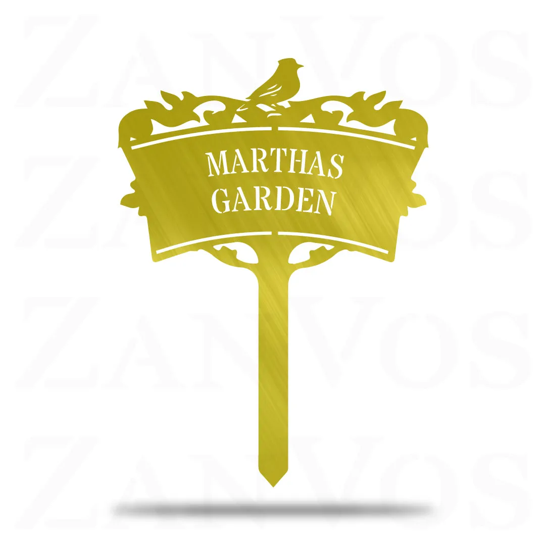 Bird Stake Monogram