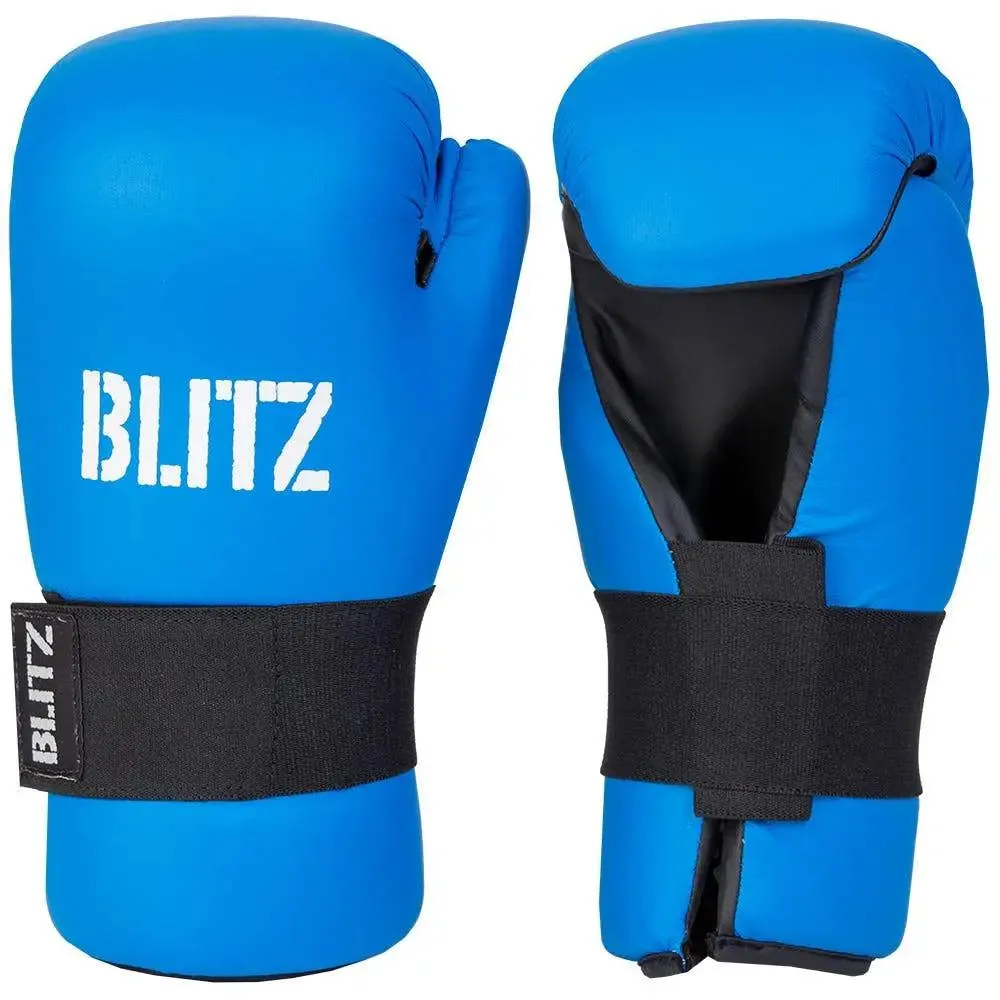 Blitz Sports PU Semi Contact Open Palm Gloves