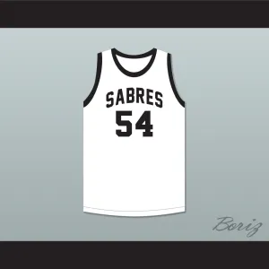 Bobby Jones 54 South Mecklenburg High School Sabres White Basketball Jersey