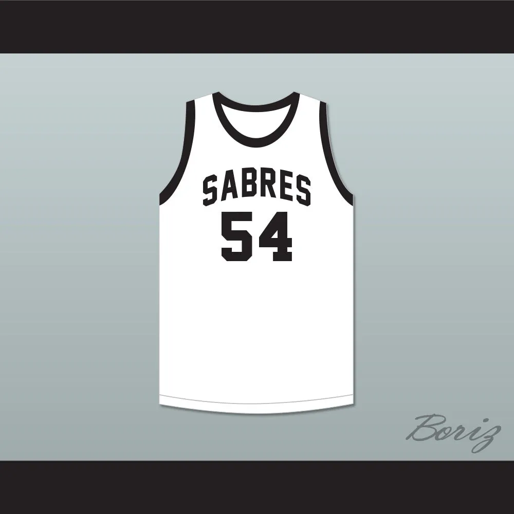 Bobby Jones 54 South Mecklenburg High School Sabres White Basketball Jersey