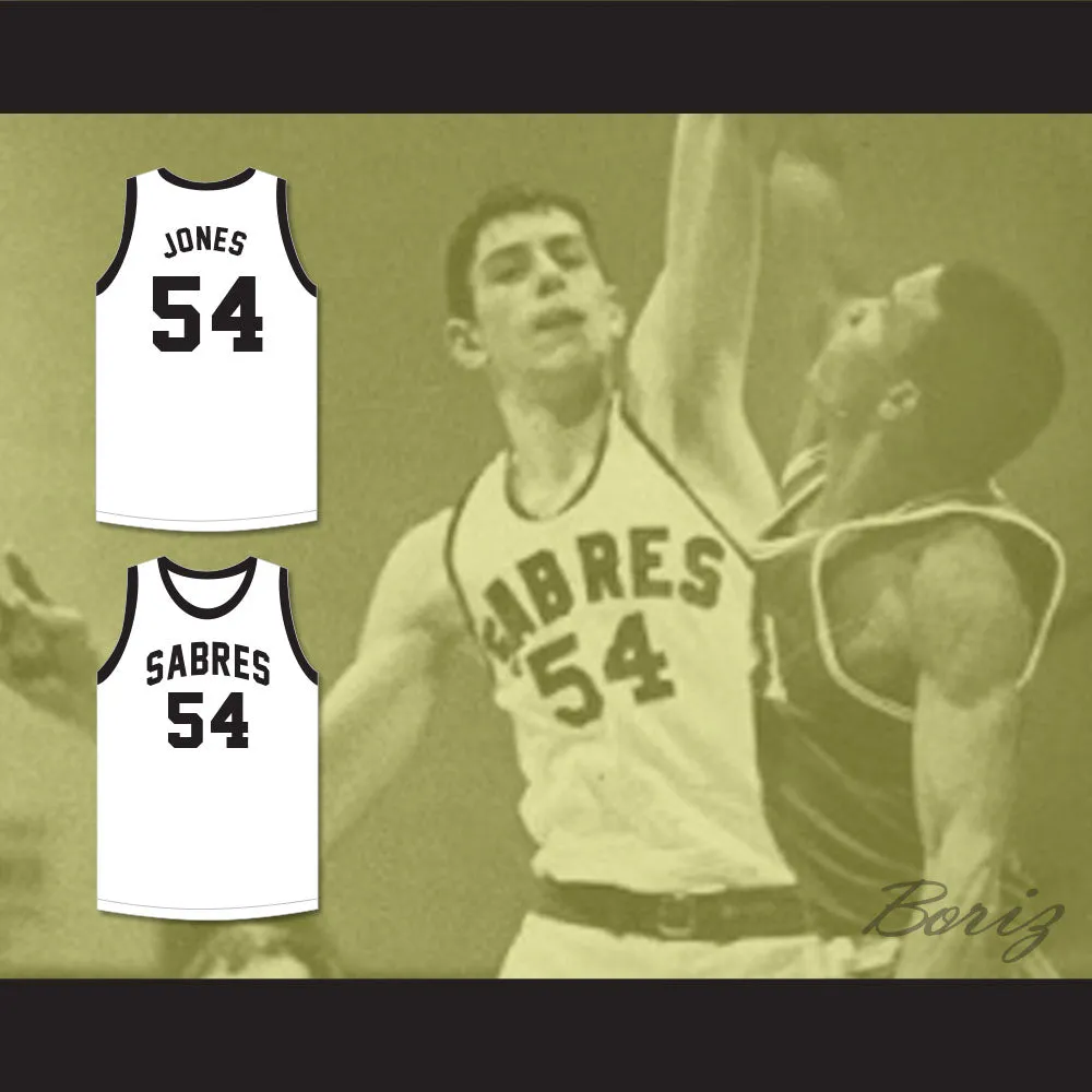 Bobby Jones 54 South Mecklenburg High School Sabres White Basketball Jersey
