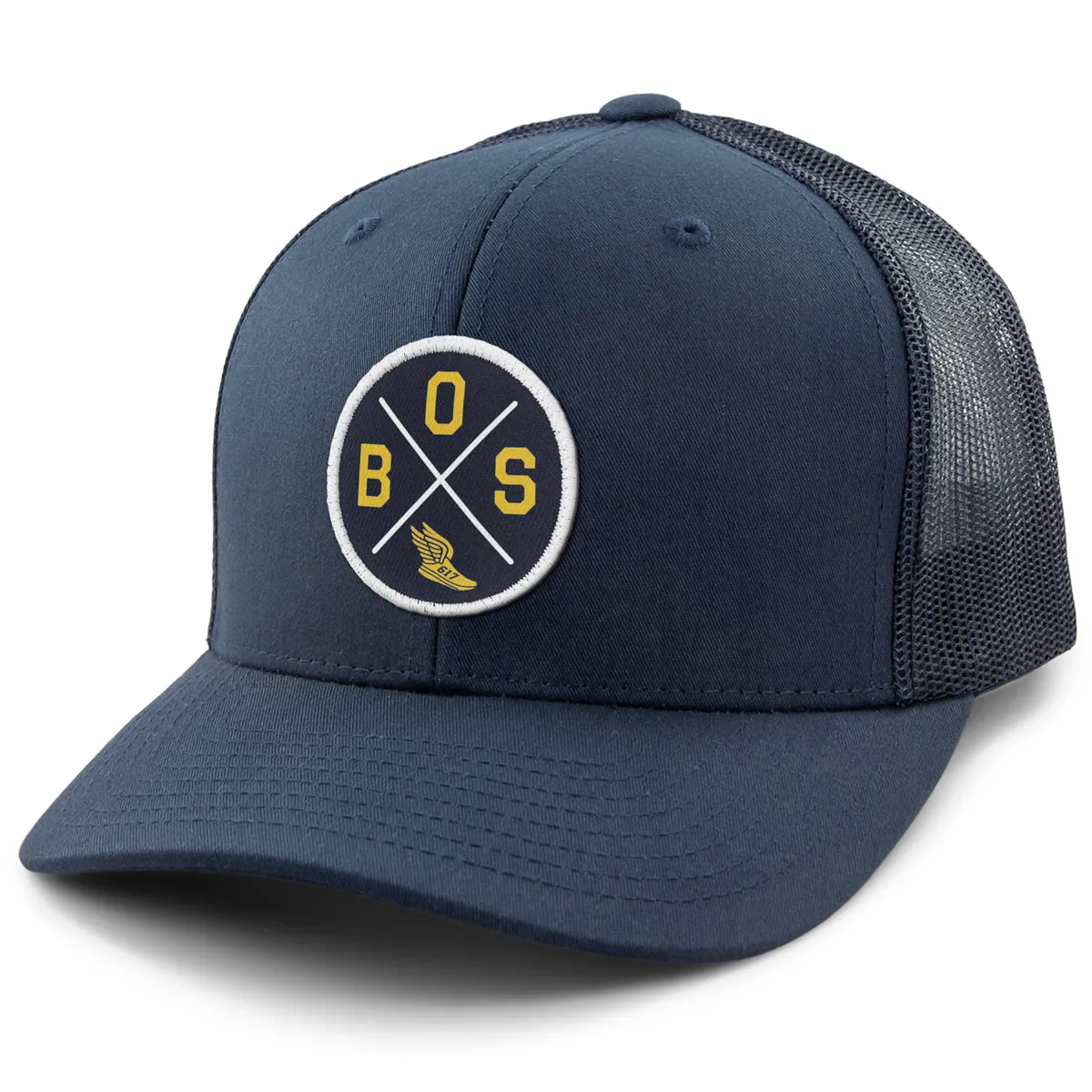 BOS Running Circle Emblem Classic Snapback Trucker
