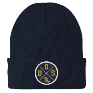 BOS Sneaker Circle Patch Cuff Knit