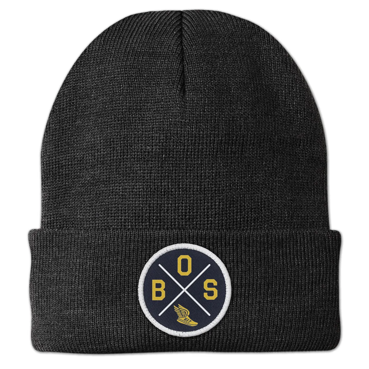 BOS Sneaker Circle Patch Cuff Knit
