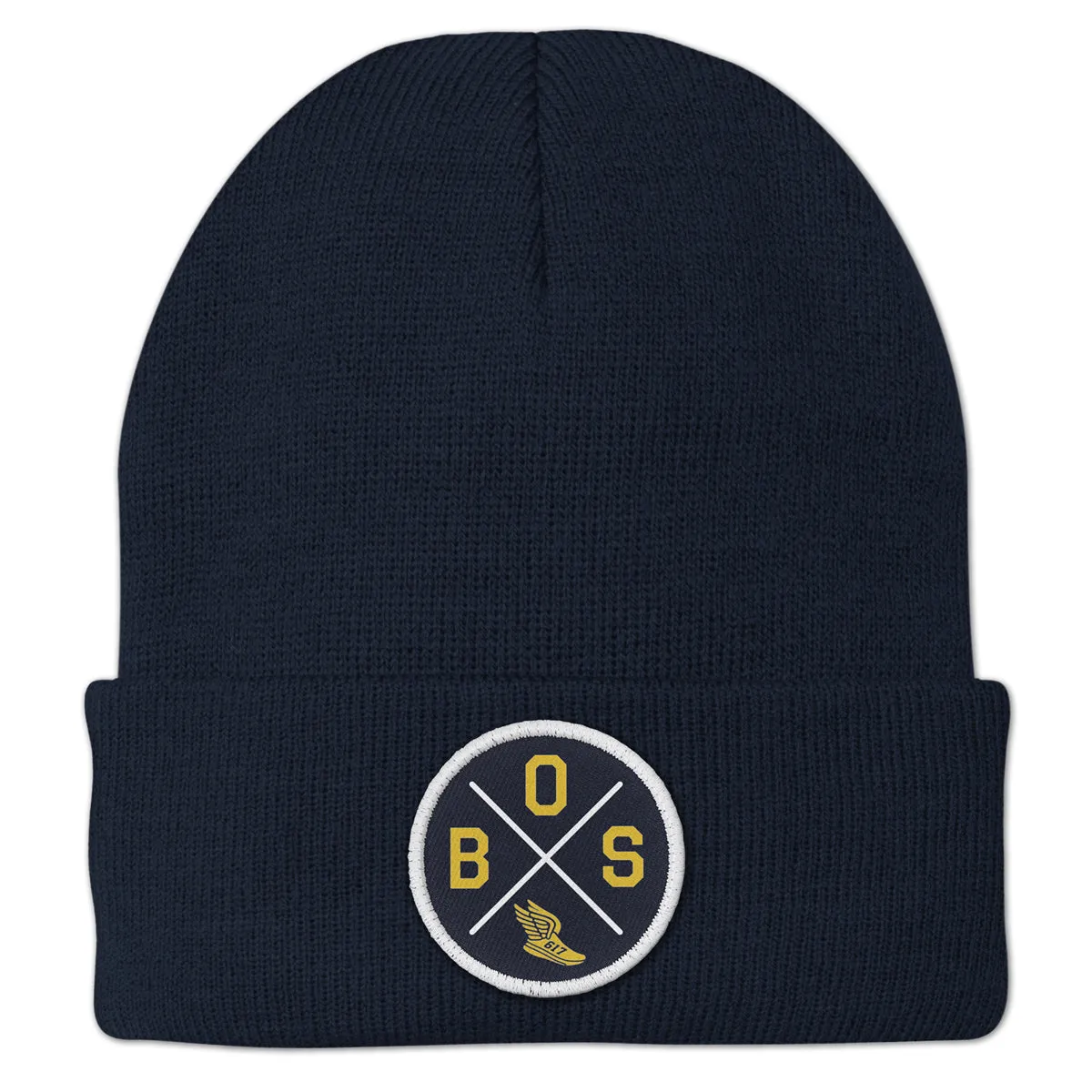 BOS Sneaker Circle Patch Cuff Knit