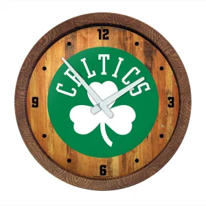 Boston Celtics: Logo - "Faux" Barrel Top Clock
