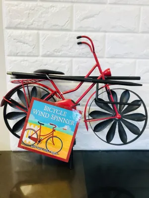 Brand new Solar Hand Crafted Wind Spinner Miniature Bicycle! Great for Indoor or outdoor Use!