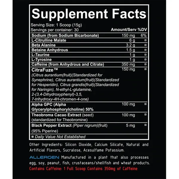 Broken Arrow Pre Workout by Repp Sports