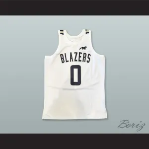 Bronny James 0 Sierra Canyon High School Trailblazers White Basketball Jersey