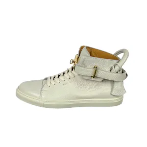 Buscemi Men's 100MM Off White Leather Sneakers SAMPLE