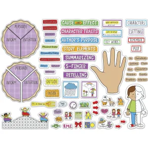 Carson Dellosa Education Easy Anchor Charts: Reading Comprehension Bulletin Board Set Grade K-3