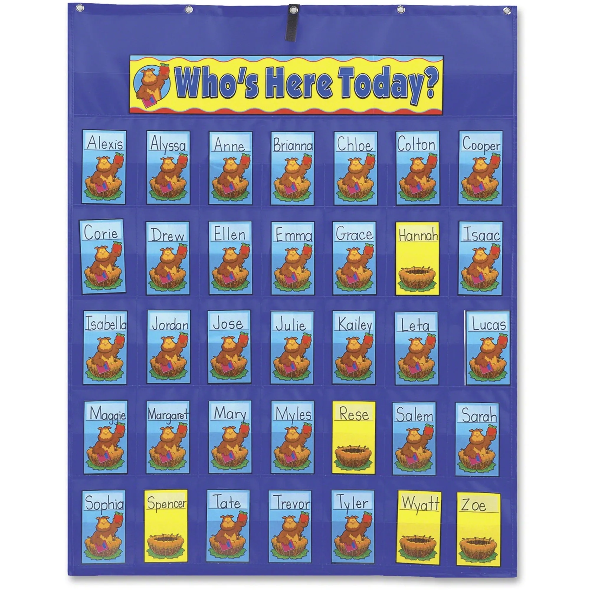 Carson Dellosa Education PreK-Grade 5 Attendance/Multiuse Pocket Chart