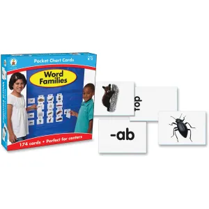 Carson-Dellosa Gr K-2 Word Families Pocket Chart Cards Set