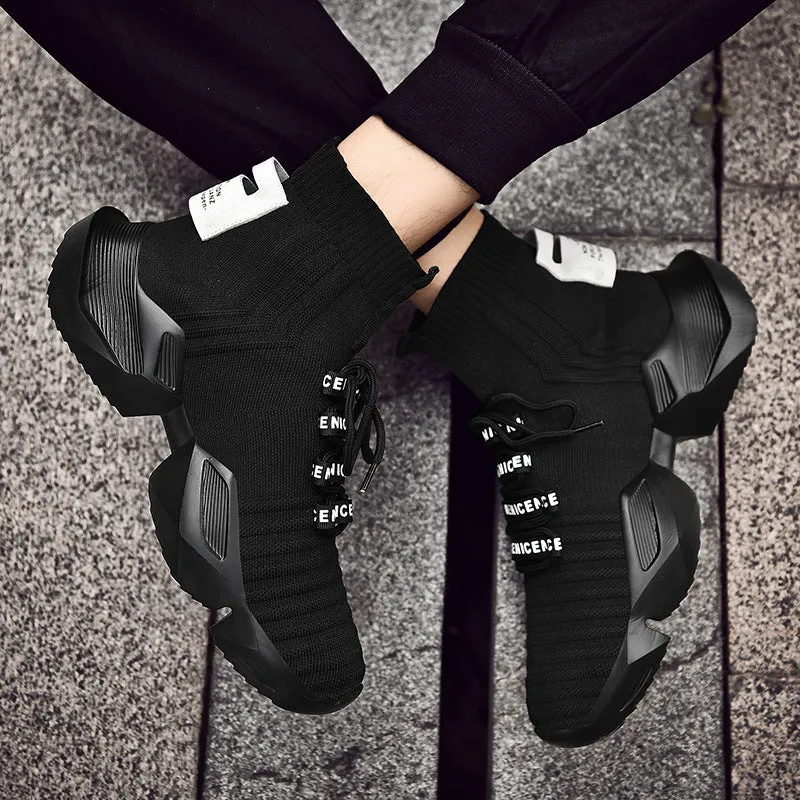 Casual High-Top Shoes Net Red Socks Trendy Shoes Men Shoes